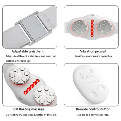 Y2 EMS Pulse Hot Compress Lumbar Massager Multifunctional Voice Broadcast Massage Belt(White) - Massage & Relaxation by buy2fix | Online Shopping UK | buy2fix