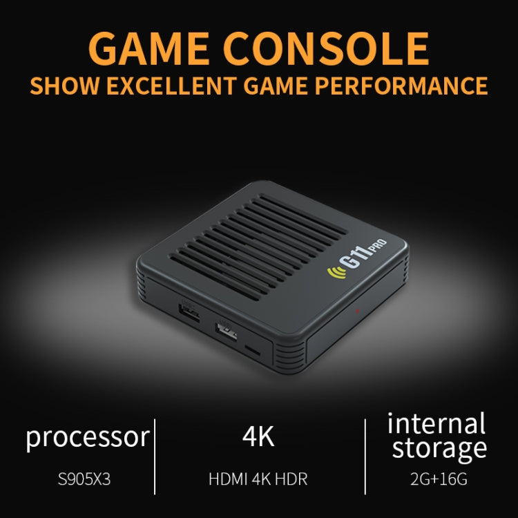 G11 PRO Game Machine TV Box Dual System HDMI HD 4K Retro Arcade, Style: 64G+Charging Handle - Pocket Console by buy2fix | Online Shopping UK | buy2fix