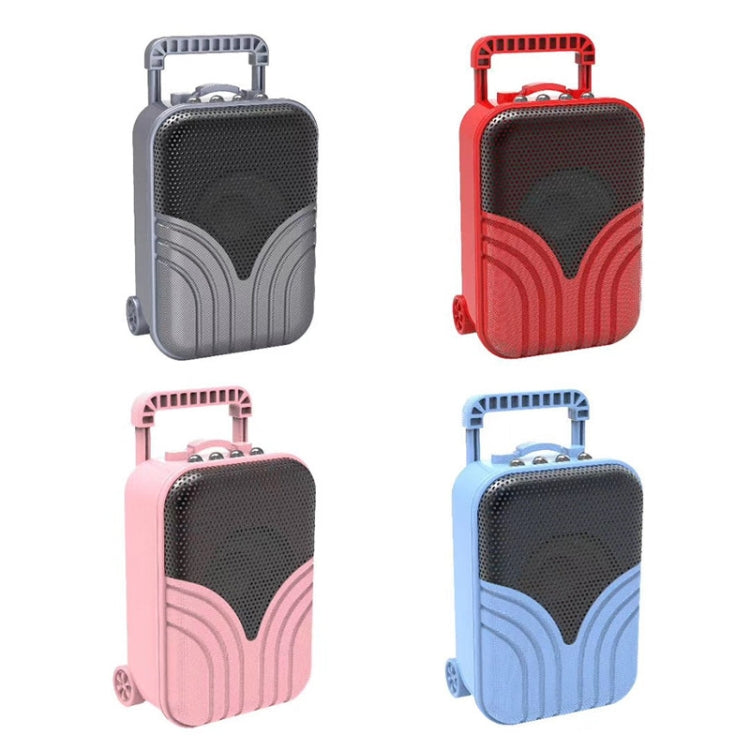 X1 Mini Trolley Case Bluetooth Speaker Retro Card Radio Portable Audio, Color: Pink - Mini Speaker by buy2fix | Online Shopping UK | buy2fix