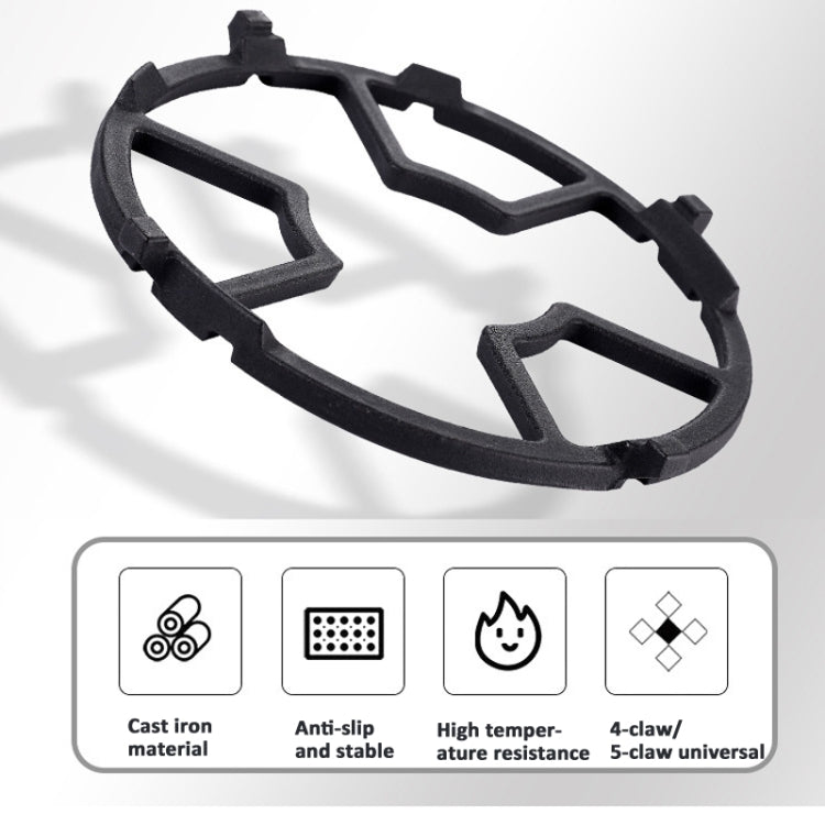 Gas Stove Rack Cast Iron Wok Support Ring Stand  for Home Kitchen Cookware Stove(Black) - Kitchen Machine Accessories & Parts by buy2fix | Online Shopping UK | buy2fix