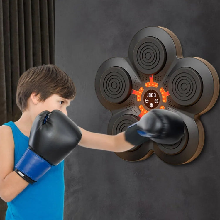 LED Light Smart Bluetooth Music Boxing Machine Home Punch-free Wall-mounted Electronic Boxer with Kids Gloves - Boxing by buy2fix | Online Shopping UK | buy2fix