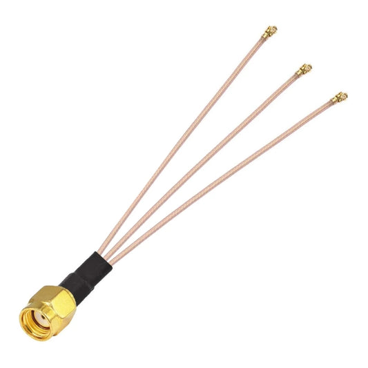 1 In 3 IPX To RPSMAJ RG178 Pigtail WIFI Antenna Extension Cable Jumper(20cm) - Connectors by buy2fix | Online Shopping UK | buy2fix