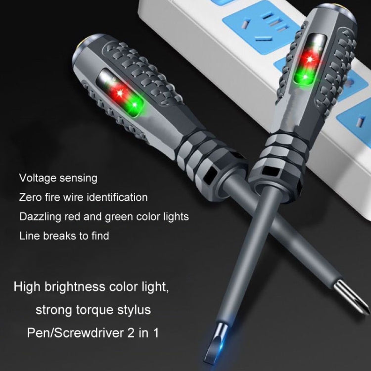 High Torque High Bright Electrician Tester Smart Test Breakpoint Specific Screwdriver(Phillips) - Voltage Detector by buy2fix | Online Shopping UK | buy2fix