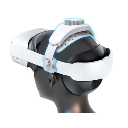 DEVASO VR Glasses Retractable Adjustable Headband Accessories For Meta Quest 3S / Meta Quest 3 / Meta Quest 2 / Meta Quest Pro / Pico 4 / Pico 4 Pro(White) - VR Accessories by buy2fix | Online Shopping UK | buy2fix