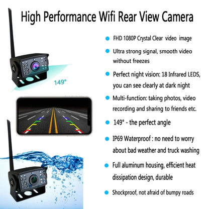 HD1080P 5G WIFI Wireless Reversing Night Vision Truck Camera(TR-1080P) - Rear View Cameras by buy2fix | Online Shopping UK | buy2fix