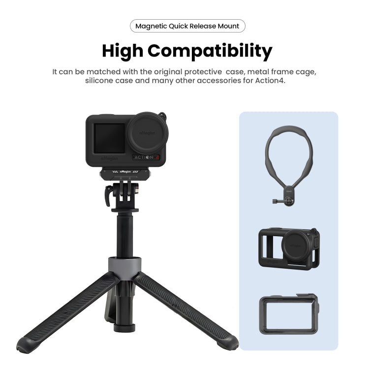 For DJI Osmo Action 4 / 3 aMagisn Magnetic Fast Disassembly Motion Camera Accessories -  by aMagisn | Online Shopping UK | buy2fix