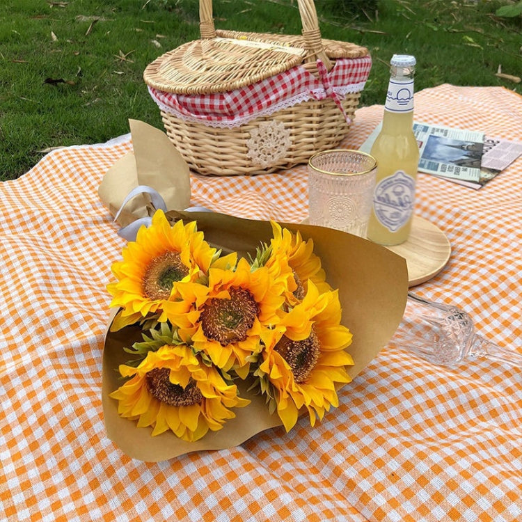 Simulated Flower Arrangement Table Ornament Picnic Photo Props, Style: 5pcs Sunflower Transparent Bag - Other Props by buy2fix | Online Shopping UK | buy2fix