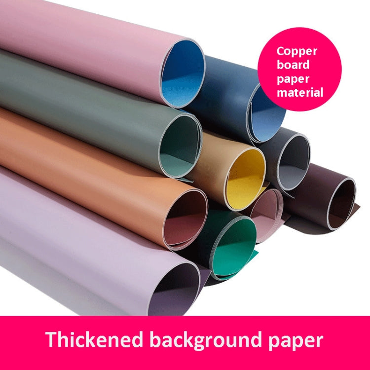 2pcs 60cm Double-Sided Background Board + 7pcs Backdrop Paper Photography Props Set, Spec: Set 4 - Solid Color by buy2fix | Online Shopping UK | buy2fix