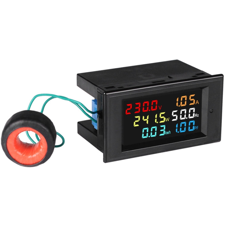 SINOTIMER SPM003 AC LED Digital Voltmeter Frequency Factors Meter Power Monitor, Specification: AC80-300V 100A - Current & Voltage Tester by SINOTIMER | Online Shopping UK | buy2fix