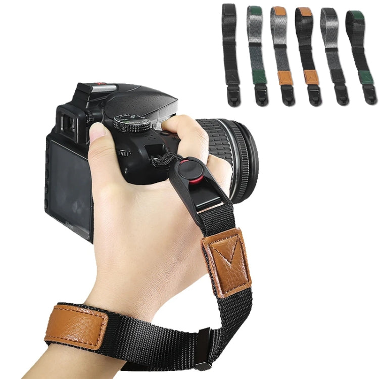 Camera Magnetic Wrist Strap SLR Accessories Hand Strap(Black+Green) - Camera Strap by buy2fix | Online Shopping UK | buy2fix