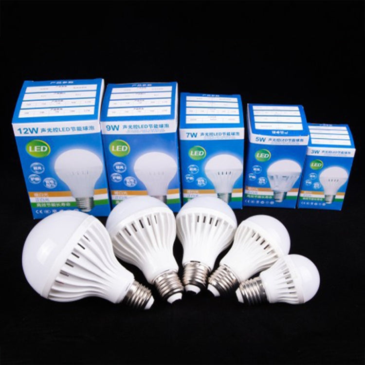 E27 LED Sound/Light Control Bulb Stair Corridor Human Body Sensor Light, Power: 5W(Premium) - LED Blubs & Tubes by buy2fix | Online Shopping UK | buy2fix