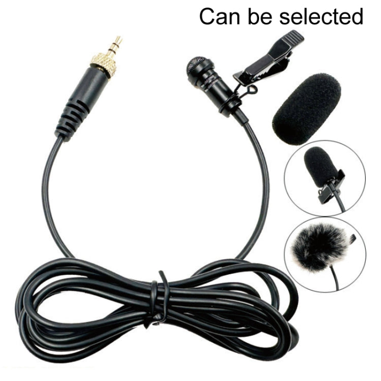 3.5mm Straight Internal Thread Plug Wireless Transmitting Lavalier Microphone, Length: 4m(Sponge Cover) - Microphone by buy2fix | Online Shopping UK | buy2fix