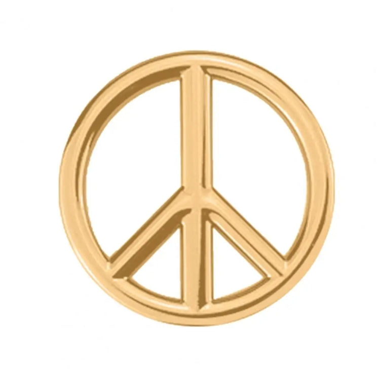 Car Anti-War Peace Sign Three-Dimensional Metal Stickers, Color: Gold - 3D Metal Sticker by buy2fix | Online Shopping UK | buy2fix