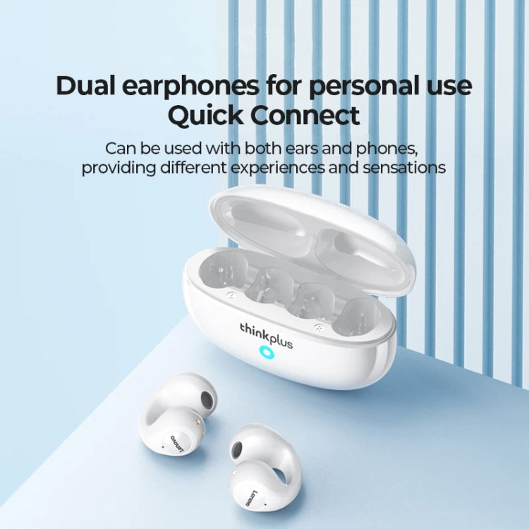 Lenovo Thinkplus XT83 II Running Sports Clip-On Wireless Bluetooth Earphones(White) - Bluetooth Earphone by Lenovo | Online Shopping UK | buy2fix