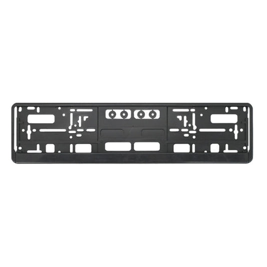 European Standard Single-strip Plastic License Plate Frame, Specification: Black - License Plate Covers & Frames by buy2fix | Online Shopping UK | buy2fix