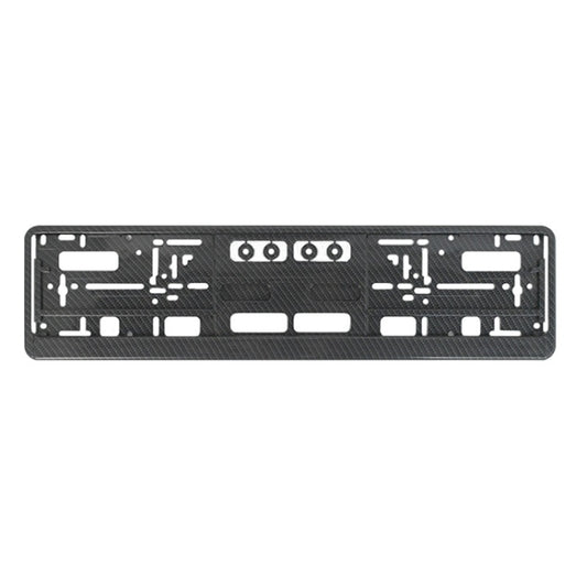 European Standard Single-strip Plastic License Plate Frame, Specification: Carbon Pattern - License Plate Covers & Frames by buy2fix | Online Shopping UK | buy2fix