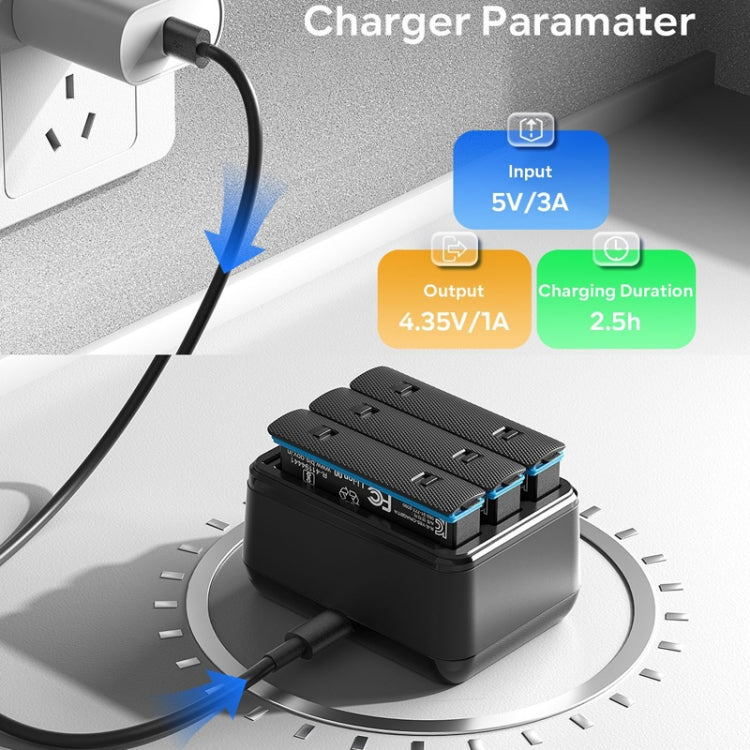 For Insta360 X4 AMagisn Battery Charger Charging Seat Camera Accessories - Others by aMagisn | Online Shopping UK | buy2fix