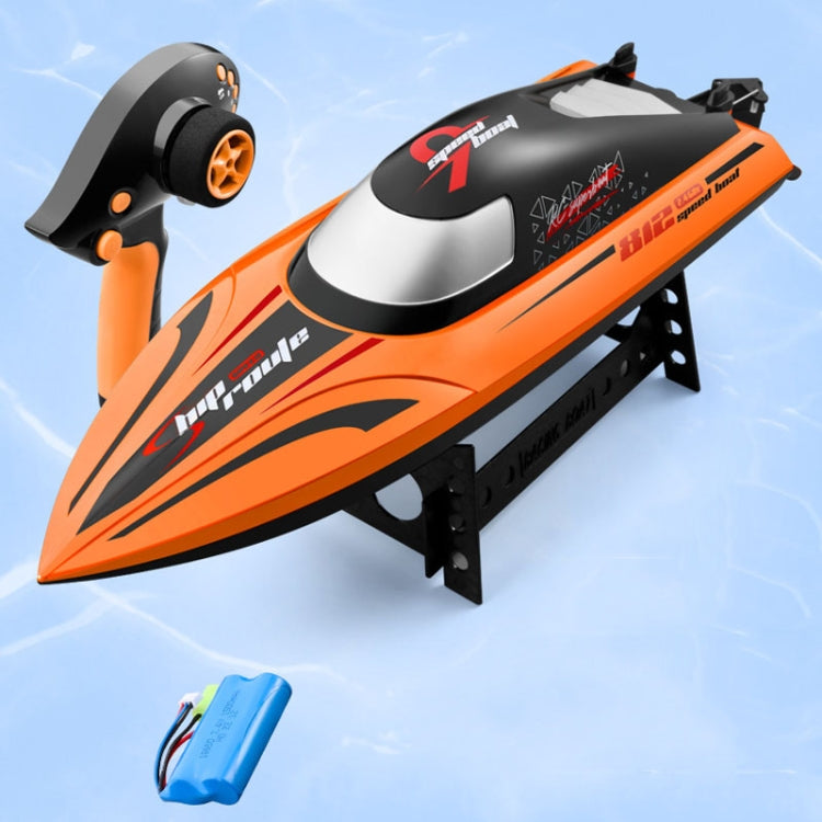 812 High-Speed RC Boat Large Horsepower Speedboat Long Endurance Waterproof Boys Water Toy Single Battery(Orange) - RC Boats by buy2fix | Online Shopping UK | buy2fix