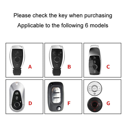 For Mercedes-Benz Car Key Cover Multifunctional Keychain Anti-lost Number Plate, Style: F - Car Key Cases by buy2fix | Online Shopping UK | buy2fix