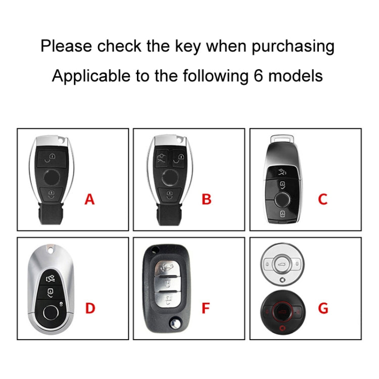 For Mercedes-Benz Car Key Cover Multifunctional Keychain Anti-lost Number Plate, Style: E - Car Key Cases by buy2fix | Online Shopping UK | buy2fix