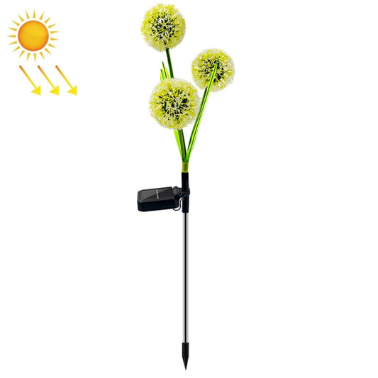 Dandelion Lawn Ground Plug Light Decoration Outdoor Solar LED Garden Lights, Model: 3 Head - Solar Lights by buy2fix | Online Shopping UK | buy2fix