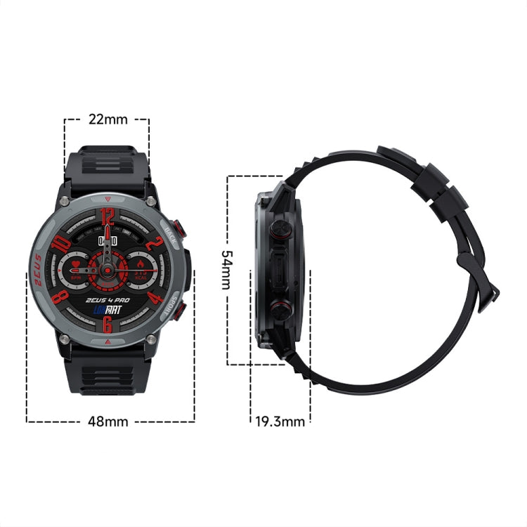 LOKMAT ZEUS4 PRO 1.43-Inch IP68 Waterproof Health Monitoring Bluetooth Call Smart Watch(Black) - Smart Watches by LOKMAT | Online Shopping UK | buy2fix