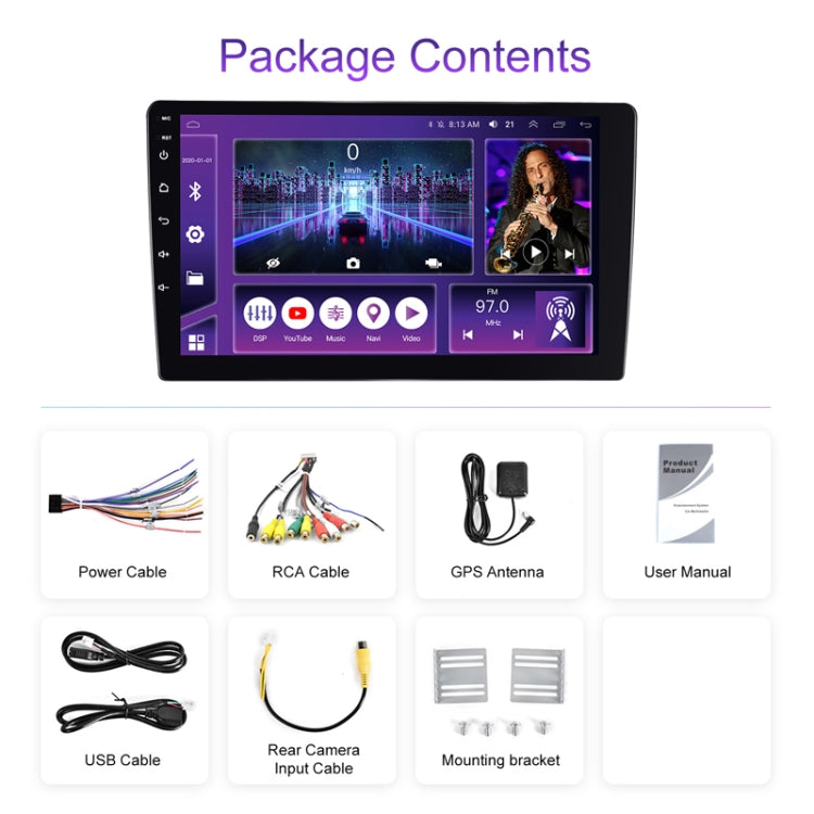 Universal 9 Inch 8 Core CarPlay Android Navigation Car Center Control All-In-One Monitor, Memory: 4+64G(Standard) - Car MP3 & MP4 & MP5 by buy2fix | Online Shopping UK | buy2fix