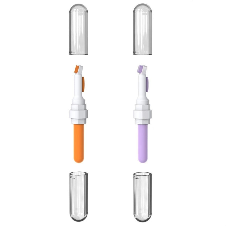 2pcs 3-in-1 Multi-purpose Bluetooth Earphone Cleaning Pen Keyboard Cleaning Brush(Purple) - Other Accessories by buy2fix | Online Shopping UK | buy2fix