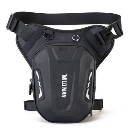 WILD MAN L1 3L Outdoor Motorcycle Riding Hard Shell Waist Bag Sports Cross-body Bag(Black) - Bags & Luggages by WILD MAN | Online Shopping UK | buy2fix