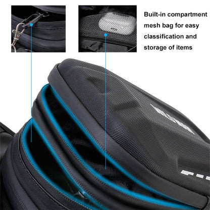 WILD MAN L1 3L Outdoor Motorcycle Riding Hard Shell Waist Bag Sports Cross-body Bag(Black) - Bags & Luggages by WILD MAN | Online Shopping UK | buy2fix