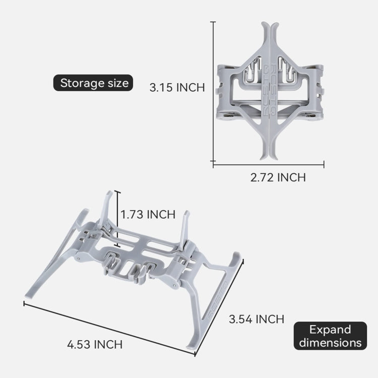 For DJI Mini 3 Pro RCSTQ Booster Stand Folding Landing Gear - Other by RCSTQ | Online Shopping UK | buy2fix