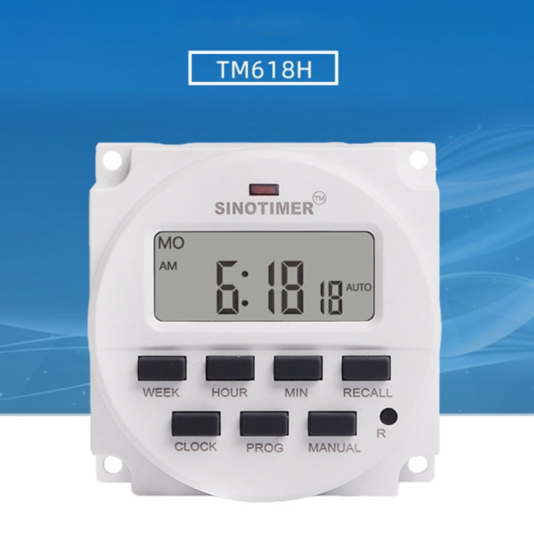 SINOTIMER Programmable Timer Switch Time Controller, Model: TM618H-4 12V - Digital Countdown by SINOTIMER | Online Shopping UK | buy2fix