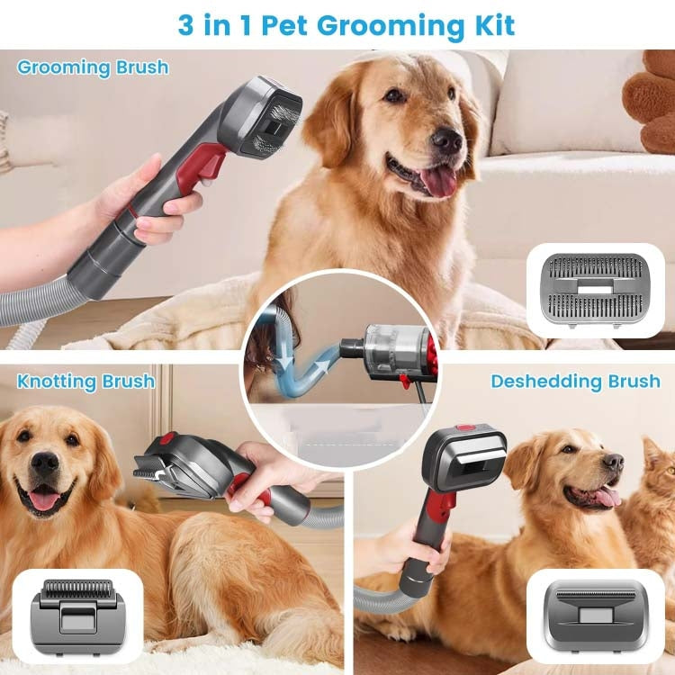 For Dyson V7 V8 V10 V11 V15 Pet 3 In 1 Grooming Suction Head Set With Hose - For Dyson Accessories by buy2fix | Online Shopping UK | buy2fix