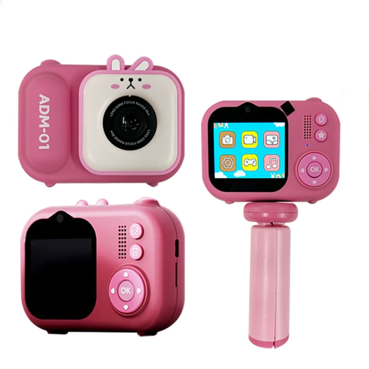 2.4 Inch IPS Screen 48MP Dual Lens Kids Digital Camera Mini Video Camera Without TF Card Pink Bunny - Children Cameras by buy2fix | Online Shopping UK | buy2fix