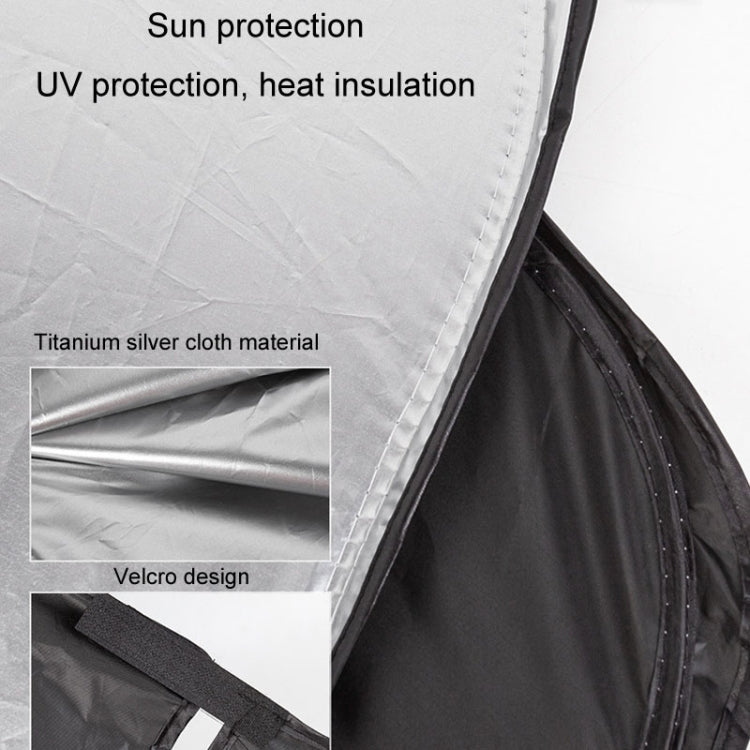 Car Sunshade Summer Front Windshield Sunscreen Heat Insulation Folding Car Sunshade Curtain(145x70cm Titanium Silver) - Window Foils & Solar Protection by buy2fix | Online Shopping UK | buy2fix