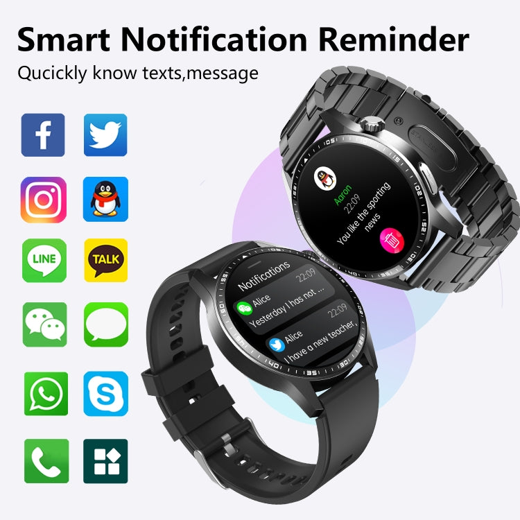 F400  1.55 Inch Screen Smart Watch Support ECG/ Blood Oxygen / Blood Sugar / 150+ Sports Mode, Color: Black Brown Leather - Smart Watches by buy2fix | Online Shopping UK | buy2fix