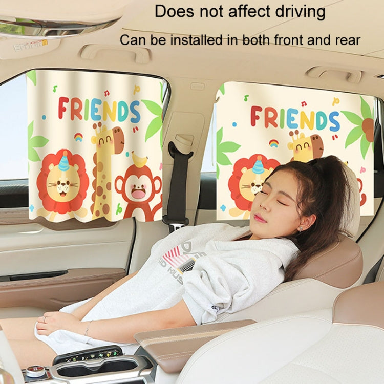 Suction Cup Car Sunshade Children Rear Side Window Insulation Sunscreen Cartoon Car Curtain, Style: Swing - Window Foils & Solar Protection by buy2fix | Online Shopping UK | buy2fix