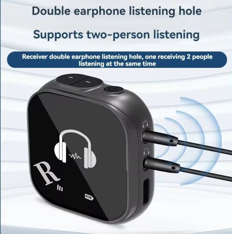 5.8G  Wireless In-ear Monitor System Support Dual-Earphone Monitoring One To Two - Microphone by buy2fix | Online Shopping UK | buy2fix