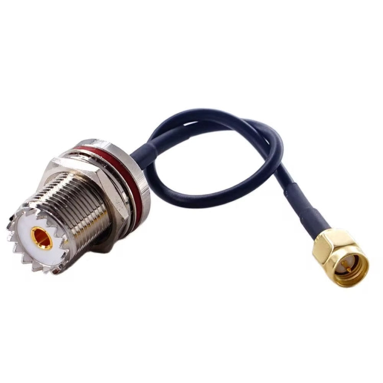 50cm SMA Male To SO239 UHF Female Coaxial RF Cable RG174 Coaxial Connector - Connectors by buy2fix | Online Shopping UK | buy2fix