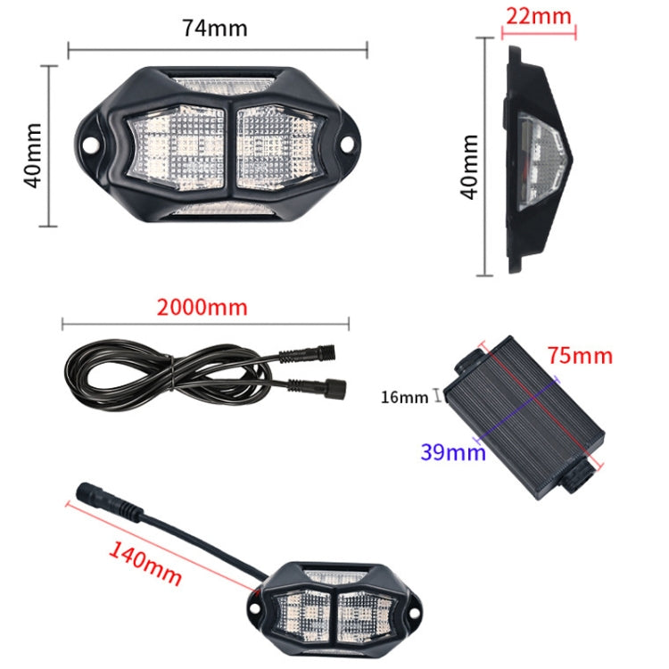 12 in 1 Car Chassis Light RGB Colorful Atmosphere Light - Atmosphere lights by buy2fix | Online Shopping UK | buy2fix