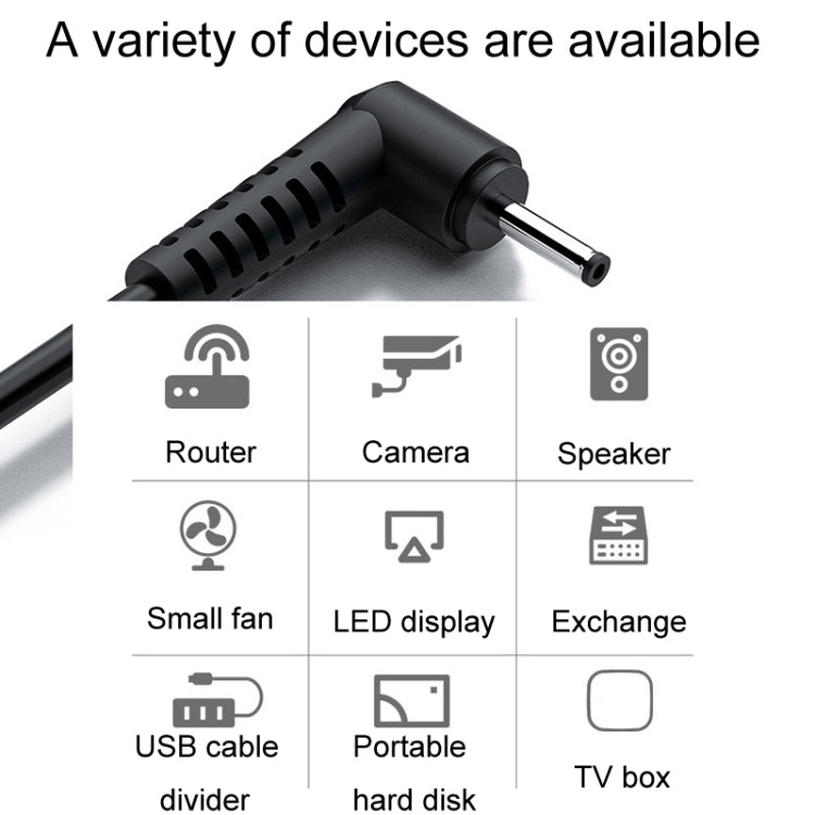 JINGHUA U550C USB To DC Charging Cable Small Appliance Power Cord, Interface: 3.5mm - Power Cord by JINGHUA | Online Shopping UK | buy2fix