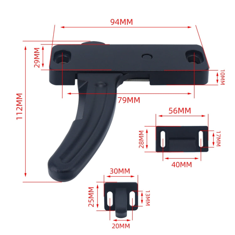 RV Screen Door Replacement L-shaped Handle, Style: Right Handle - Door Handles by buy2fix | Online Shopping UK | buy2fix