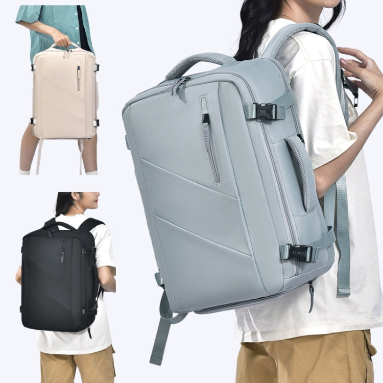 WEIXIER B722 Simple Style Large Capacity Travel Multifunctional Backpack(Light Blue) - Double-shoulder Bags by WEIXIER | Online Shopping UK | buy2fix