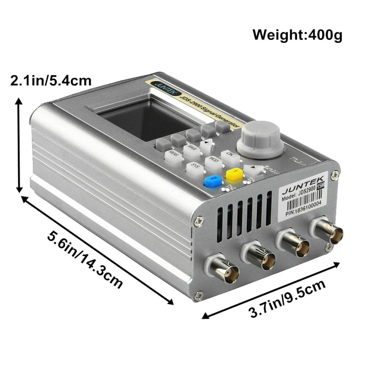 JUNTEK Programmable Dual-Channel DDS Function Arbitrary Waveform Signal Generator, Frequency: 60MHz(AU Plug) - Other Tester Tool by buy2fix | Online Shopping UK | buy2fix