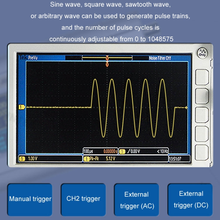 JUNTEK Programmable Dual-Channel DDS Function Arbitrary Waveform Signal Generator, Frequency: 50MHz(UK Plug) - Other Tester Tool by buy2fix | Online Shopping UK | buy2fix