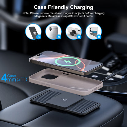 Avoid Camera Universal Car Wireless Charger Anti-slip Mat(USB Interface 1m) - Wireless Charging Pads by buy2fix | Online Shopping UK | buy2fix