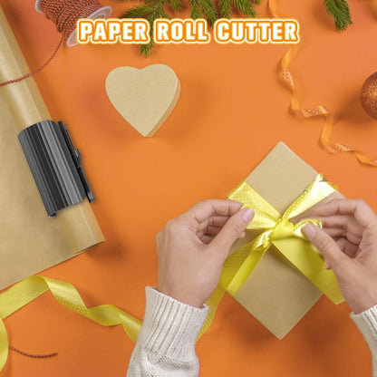 Wrapping Paper Cutter Rolled Paper Cutting Device For Holiday Wrapping Paper(Cyan) - Tools by buy2fix | Online Shopping UK | buy2fix