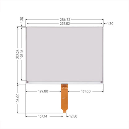 Waveshare 13.3inch 960×680 Pixels SPI Communication E-Ink Display, Spec: Nude Screen Version - LCD & LED Display Module by Waveshare | Online Shopping UK | buy2fix