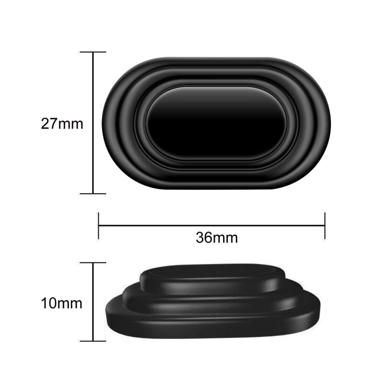 10pcs Car Door Shock-Absorbing Cushion Pad Enlarged Sound-Proof Silicone Pad(No Logo) - Anti Collision Sticker by buy2fix | Online Shopping UK | buy2fix