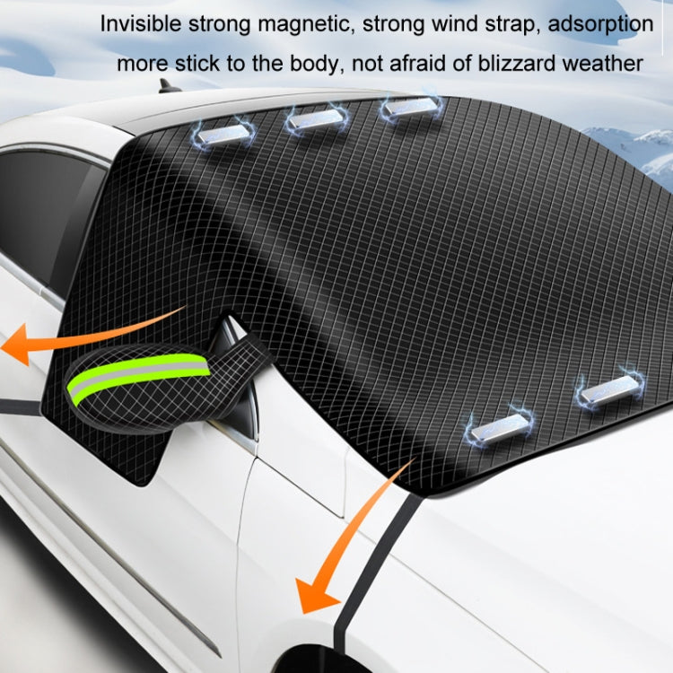 Car Magnetic Front Sunscreen Waterproof Thick Snow Shield(Orange) - Window Foils & Solar Protection by buy2fix | Online Shopping UK | buy2fix